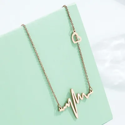 Heartbeat Necklace Ladies Lovely Necklace Heartbeat Necklace Ladies Lovely Necklace