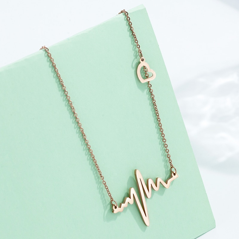 Heartbeat Necklace Ladies Lovely Necklace