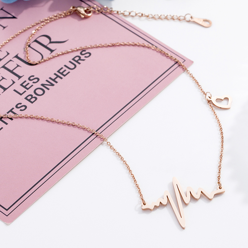 Heartbeat Necklace Ladies Lovely Necklace Heartbeat Necklace Ladies Lovely Necklace