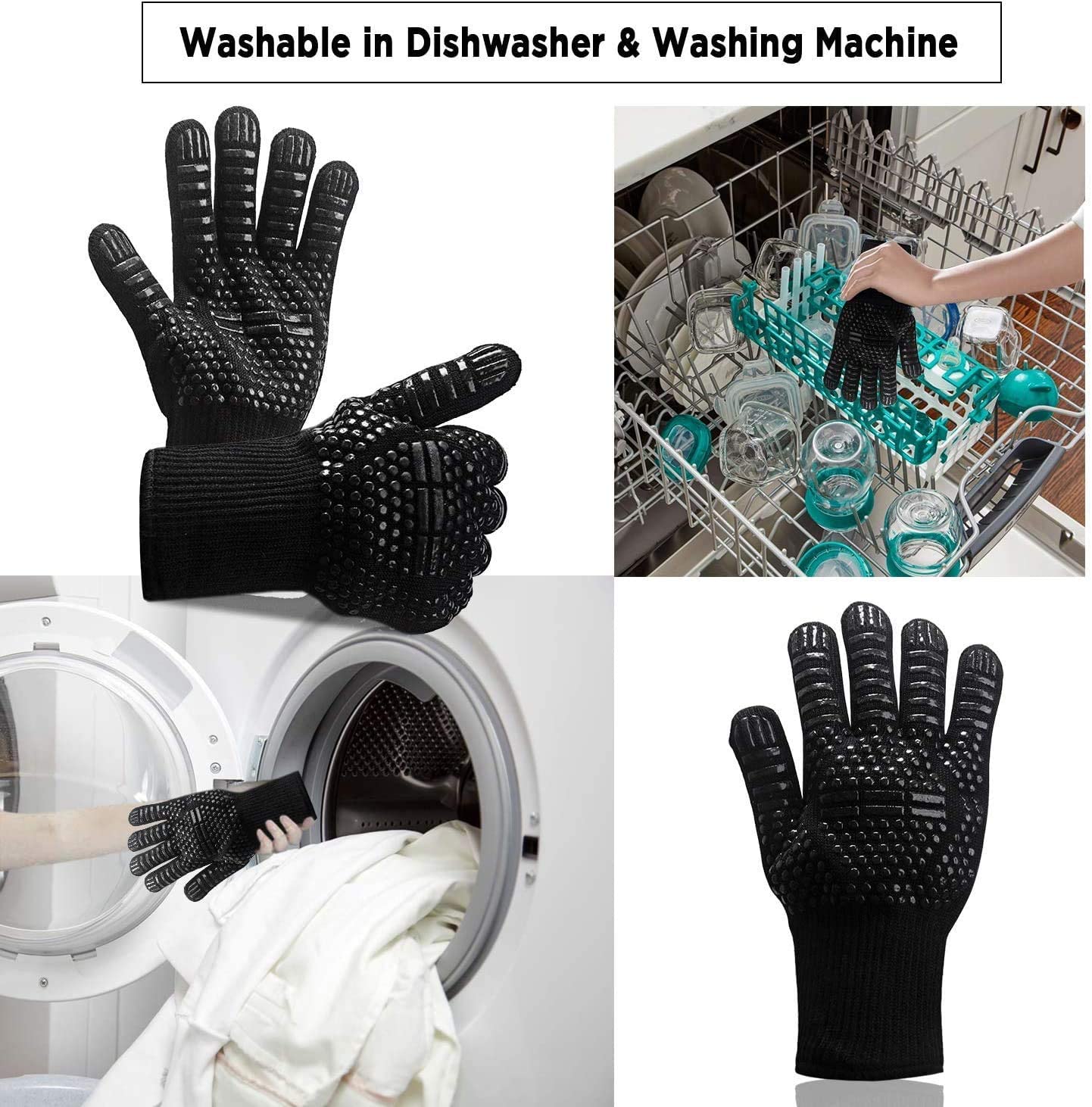 Heat Resistant BBQ Gloves (1 Pair)