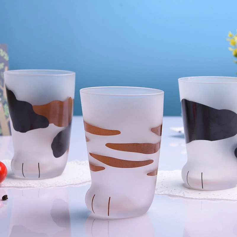 Heat Resistant Cat Paw Glass Cup Heat Resistant Cat Paw Glass Cup