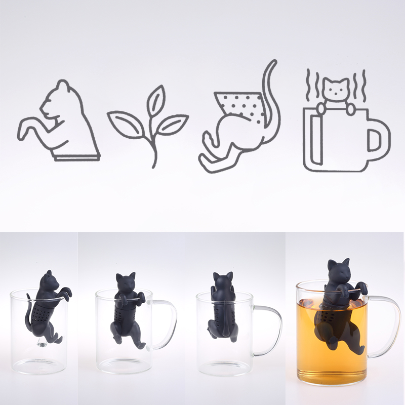 Heat Resistant Cat Tea Infuser