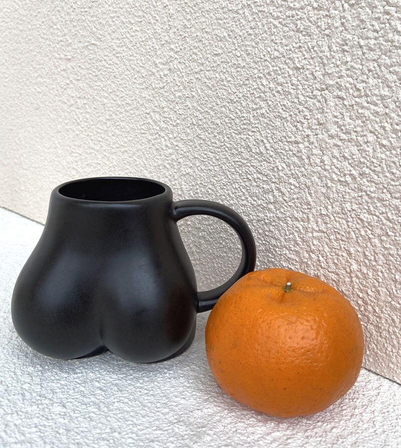 Heat-Resistant Ceramic Butt Shaped Mug