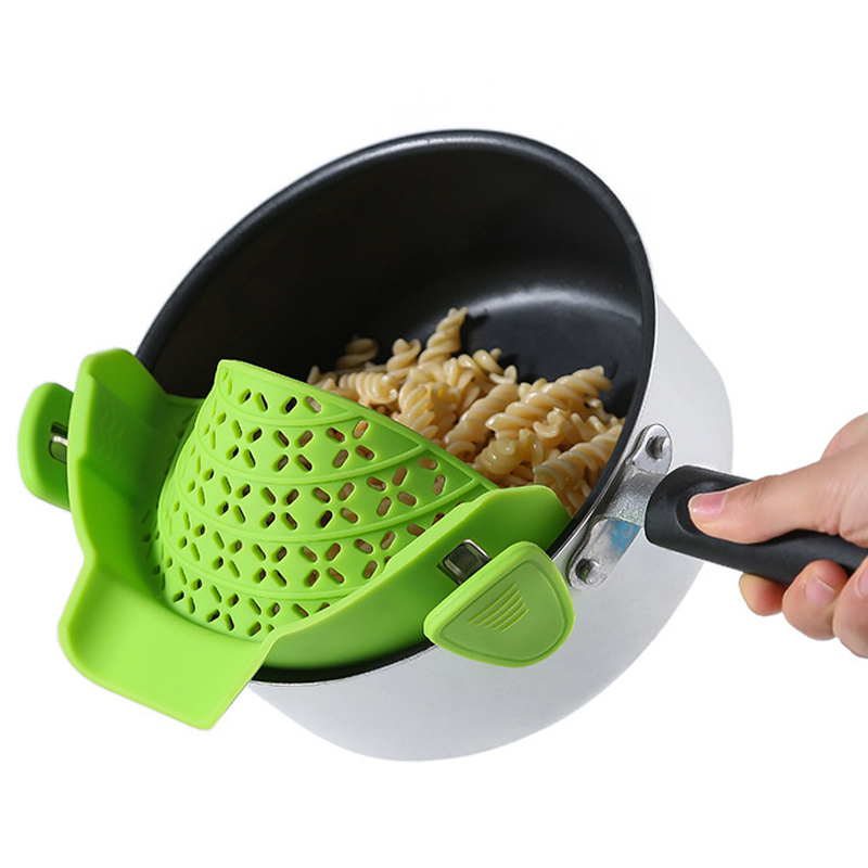 Heat Resistant Clip On Pot Strainer