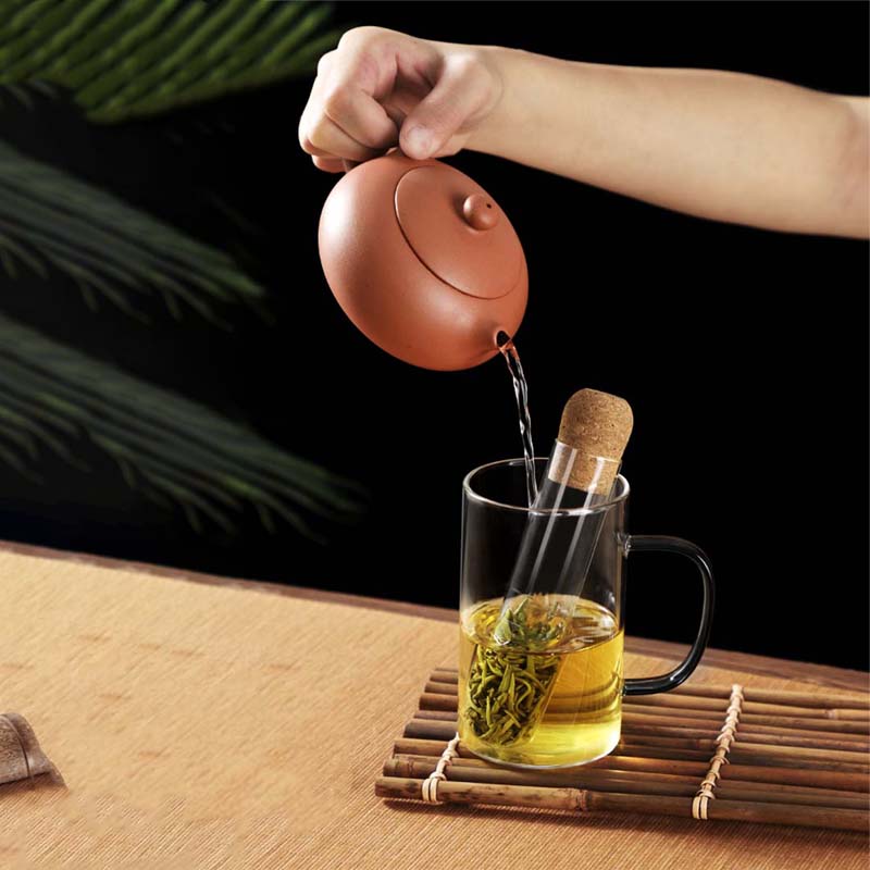 Heat Resistant Glass Tea Tube Infuser