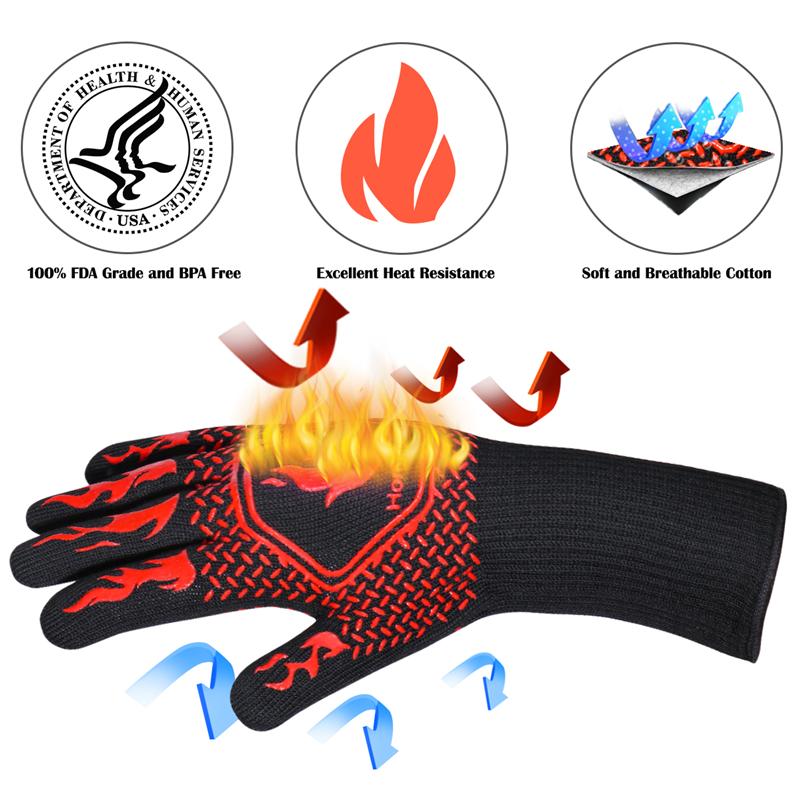 Heat Resistant Grill Gloves