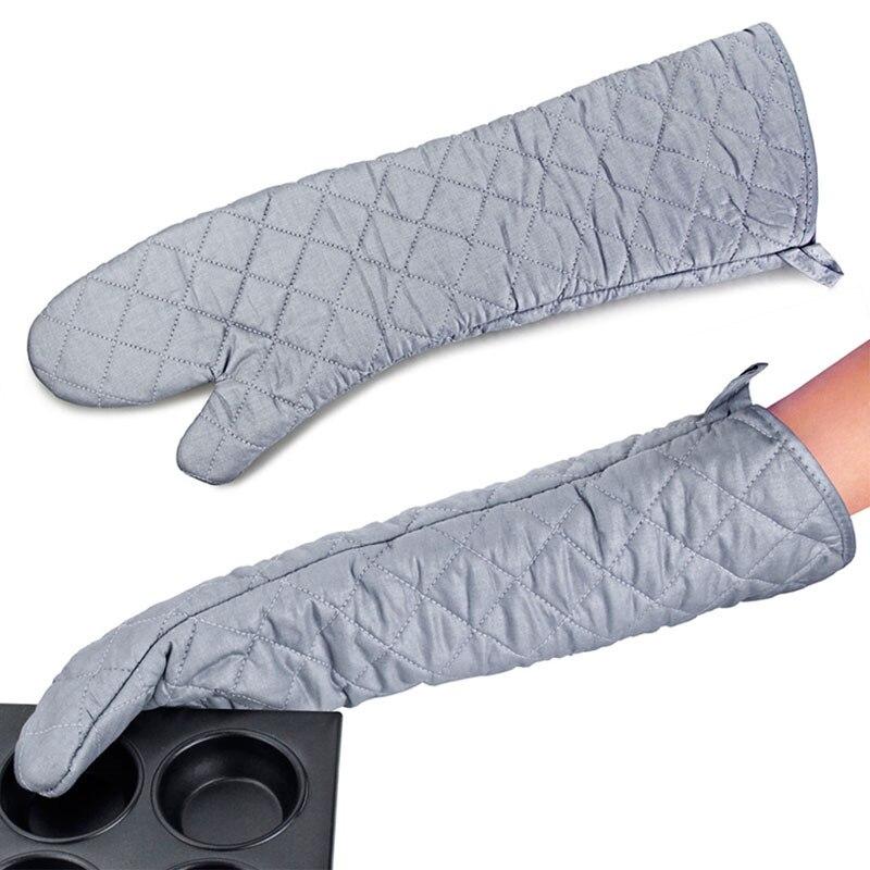 Heat-Resistant Long Oven Mitts (2 pcs) Heat-Resistant Long Oven Mitts (2 pcs)