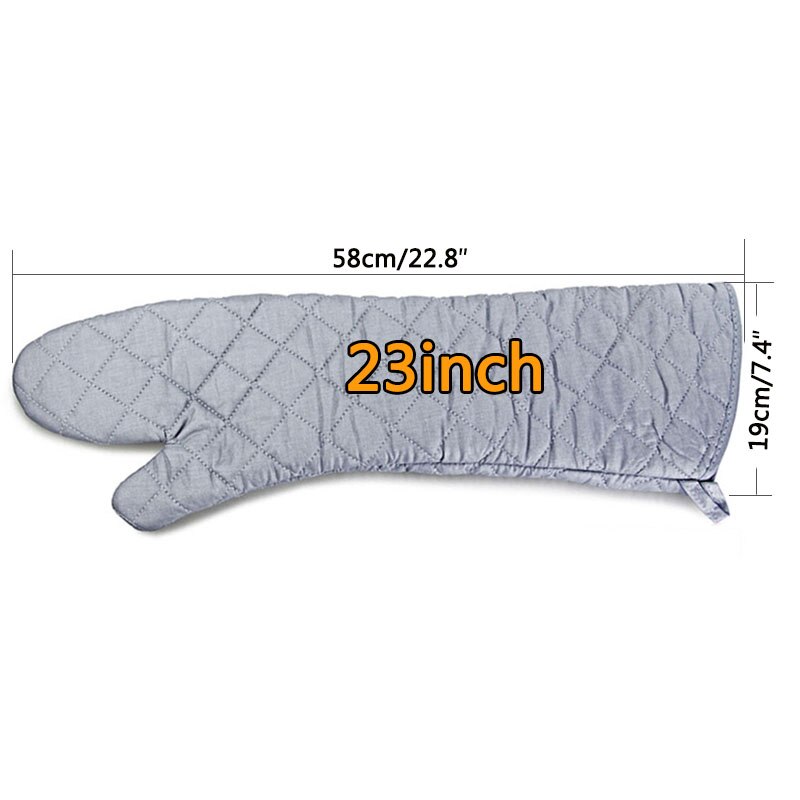 Heat-Resistant Long Oven Mitts (2 pcs)
