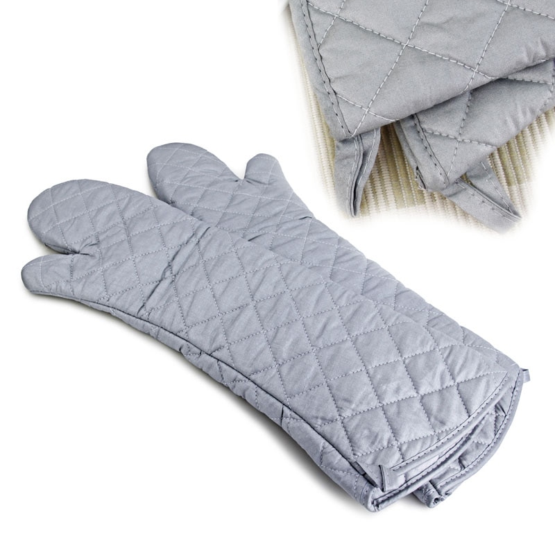 Heat-Resistant Long Oven Mitts (2 pcs)