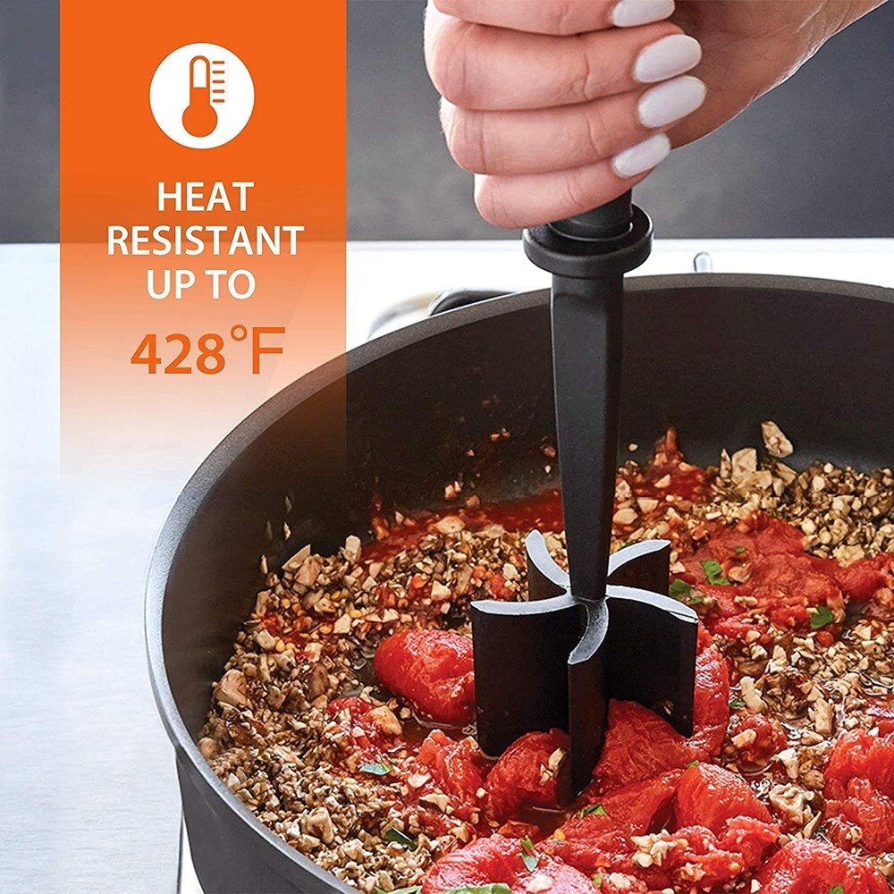 Heat Resistant Manual Ground Beef Masher Heat Resistant Manual Ground Beef Masher