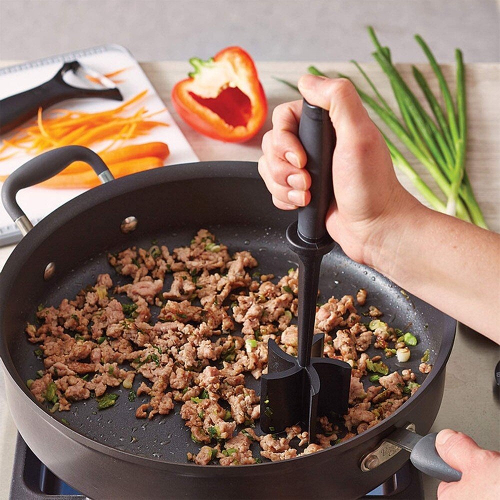Heat Resistant Manual Ground Beef Masher Heat Resistant Manual Ground Beef Masher