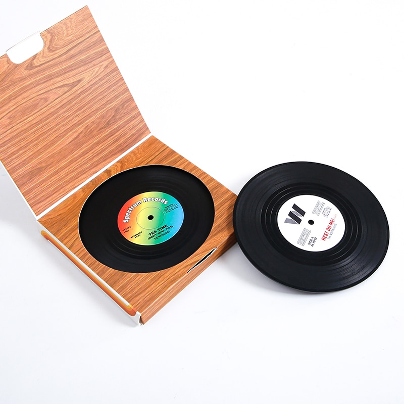 Heat Resistant Non Slip Record Coaster (6 pcs)