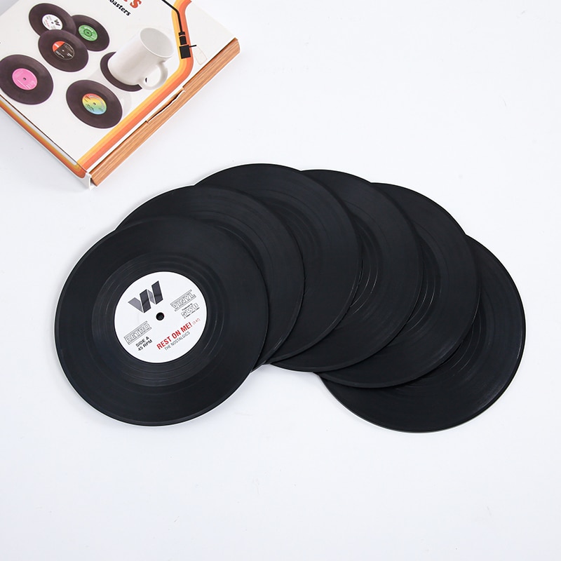Heat Resistant Non Slip Record Coaster (6 pcs)
