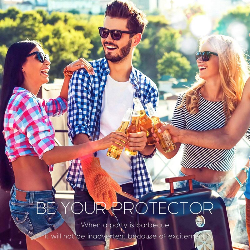 Heat Resistant Silicone BBQ Glove