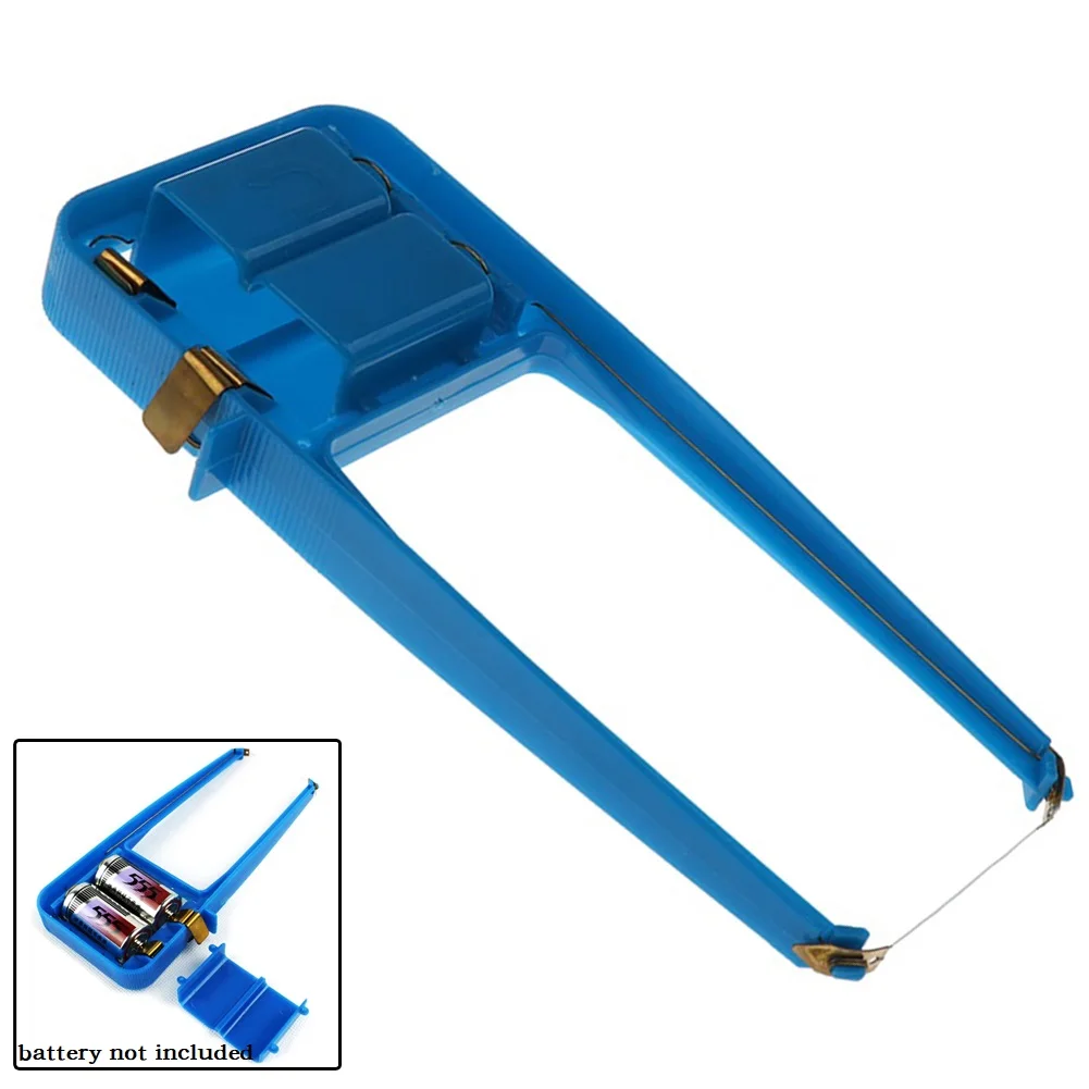 Heating Wire Foam Cutter Hand Tool Plastic Polystyrene Foam Without Battery 190mmx90mm Accessories Cutting Machine Blue