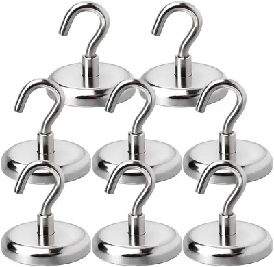 Heavy Duty Magnetic Hanging Hooks (8 pcs) Heavy Duty Magnetic Hanging Hooks (8 pcs)