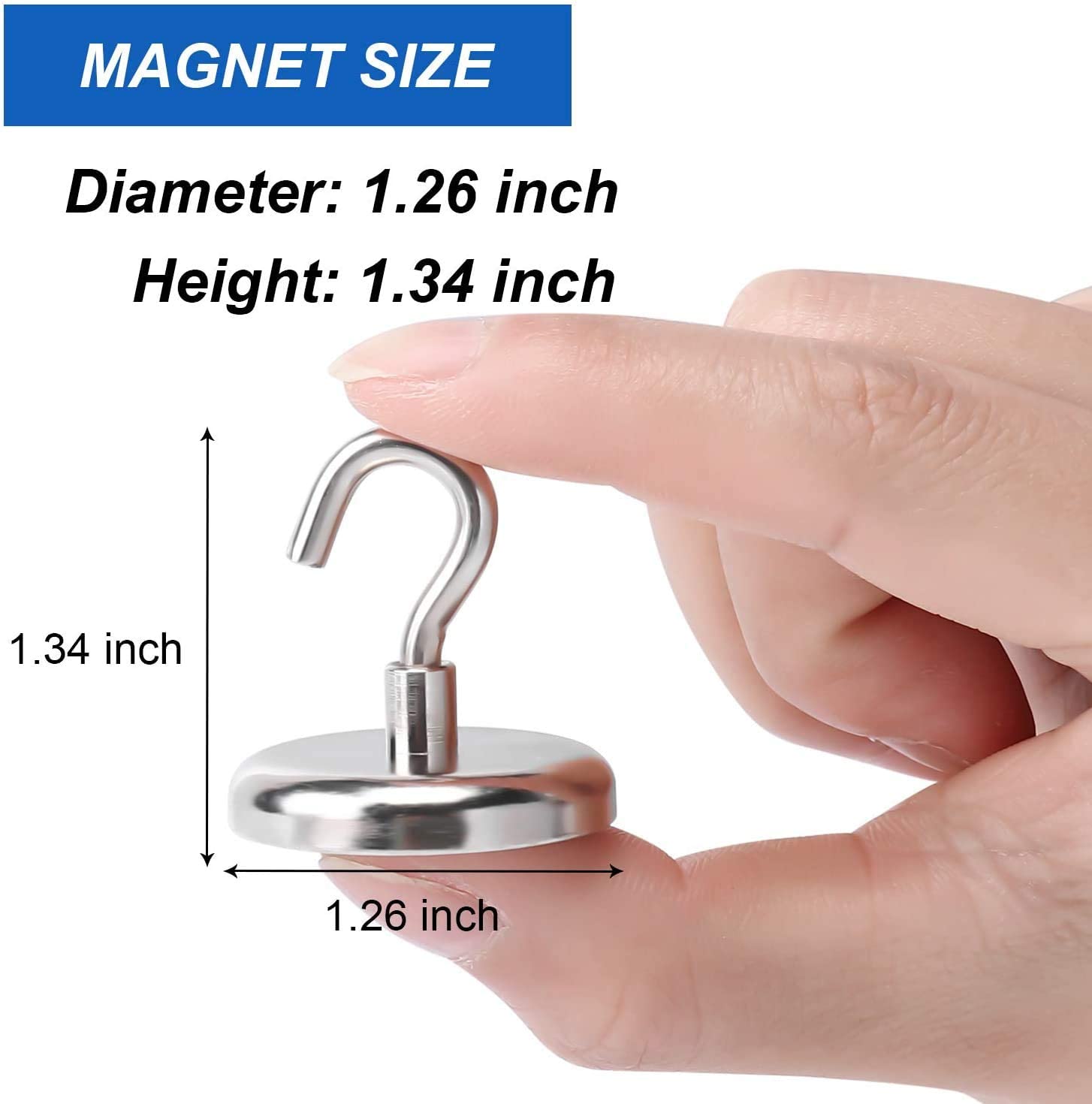 Heavy Duty Magnetic Hanging Hooks (8 pcs) Heavy Duty Magnetic Hanging Hooks (8 pcs)
