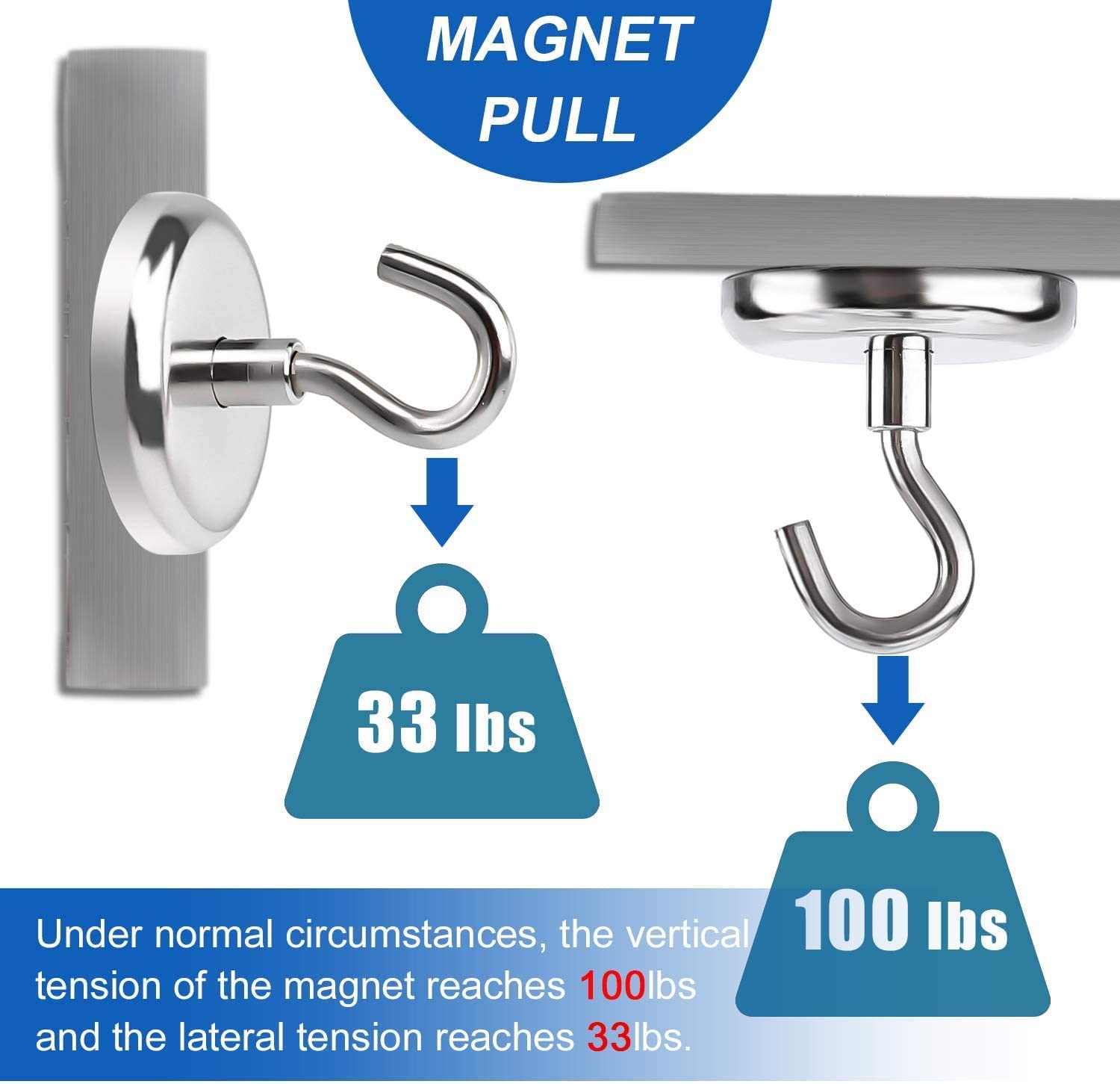 Heavy Duty Magnetic Hanging Hooks (8 pcs) Heavy Duty Magnetic Hanging Hooks (8 pcs)