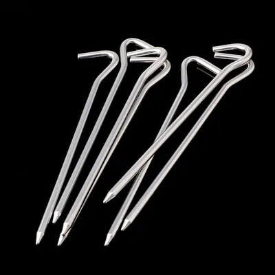 Heavy Duty Metal Tent Pegs (8 pcs)