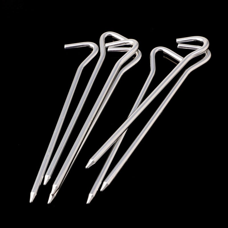 Heavy Duty Metal Tent Pegs (8 pcs)