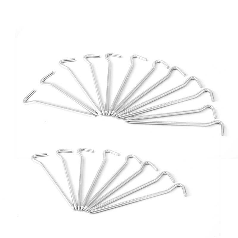 Heavy Duty Metal Tent Pegs (8 pcs)