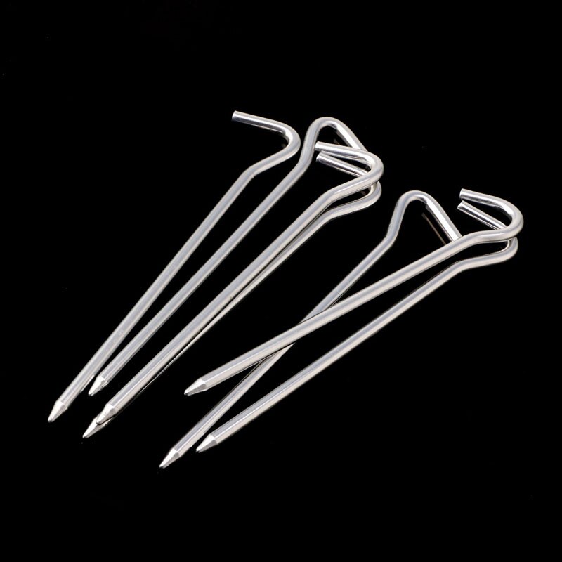 Heavy Duty Metal Tent Pegs (8 pcs)