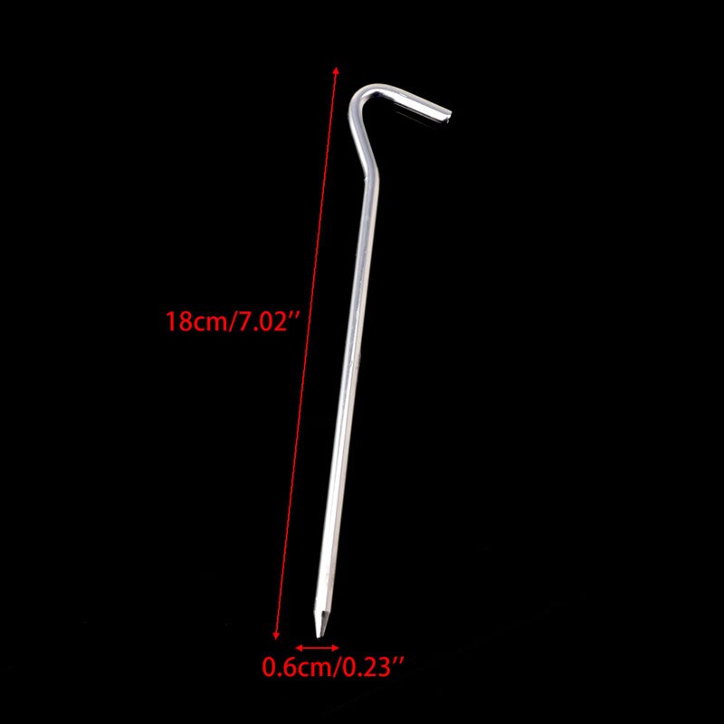Heavy Duty Metal Tent Pegs (8 pcs)