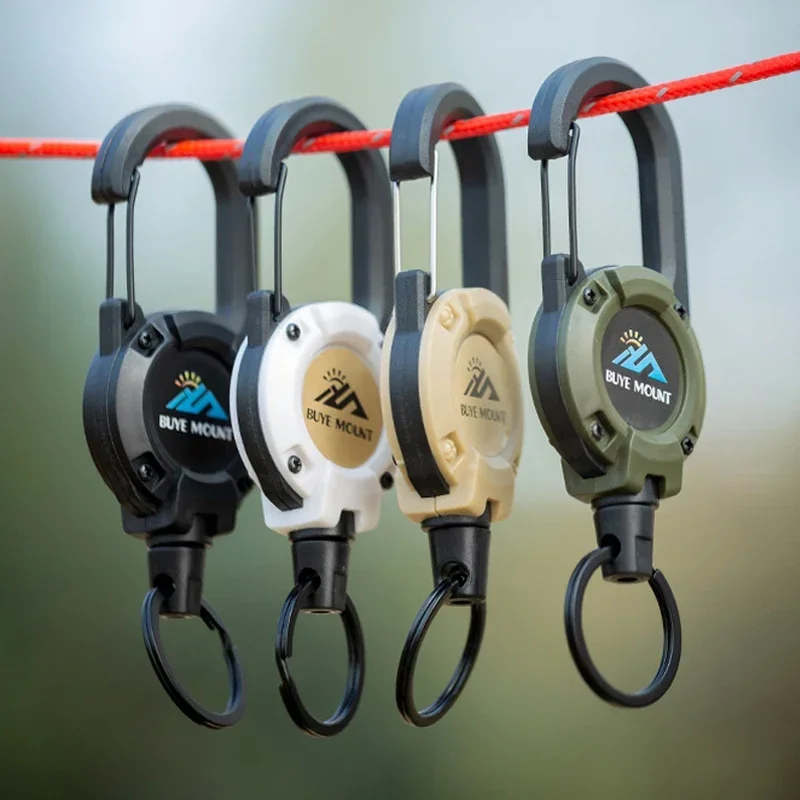 Heavy Duty Retractable Pull Badges ID Reel Carabiner Key Chain Steel Wire Rope Buckle Key Holder Outdoor Keychain Tools Heavy Duty Retractable Pull Badges ID Reel Carabiner Key Chain Steel Wire Rope Buckle Key Holder Outdoor Keychain Tools