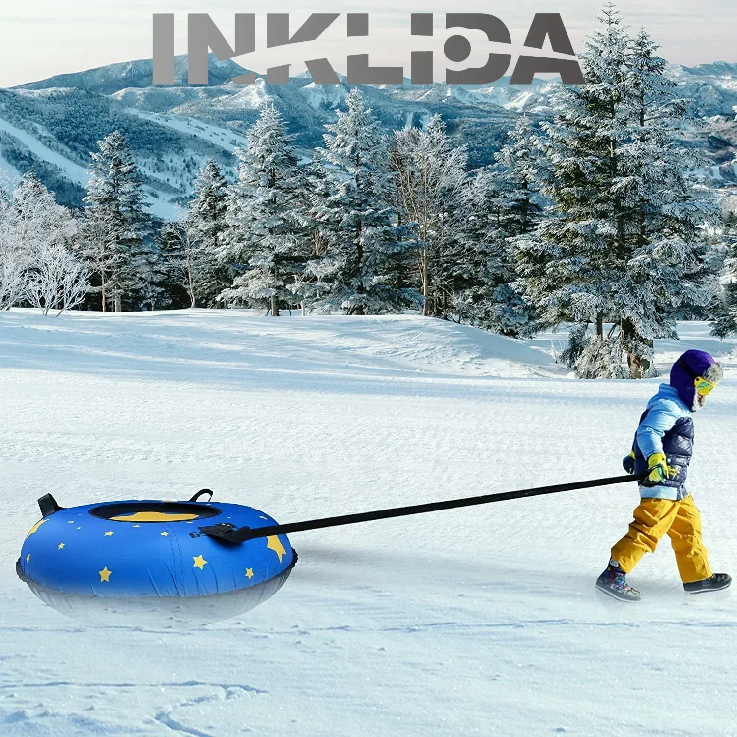 Heavy Duty Winter Sleds and Snow Tubes with Thicken Covers