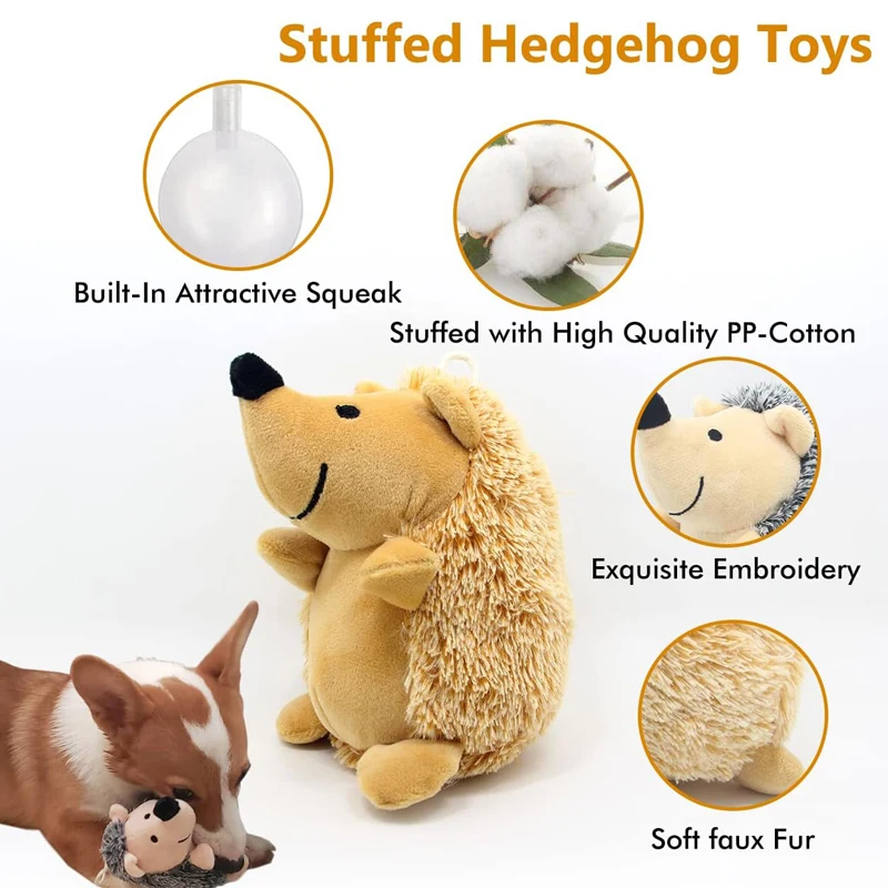 Hedgehog Dog Toy with Squeaker Hedgehog Dog Toy with Squeaker