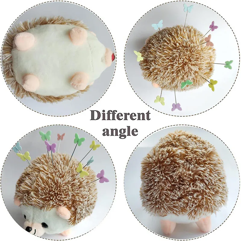 Hedgehog Pin Cushion with 100 Colorful Sewing Pins Hedgehog Pin Cushion with 100 Colorful Sewing Pins