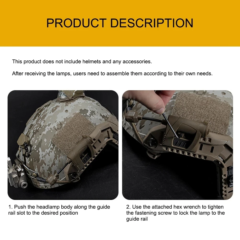 Helmet Light 3 Modes LED Flashlight Outdoor Night Lighting For Laser Hunting Cycling Fishing Helmet Lamp Helmet Light 3 Modes LED Flashlight Outdoor Night Lighting For Laser Hunting Cycling Fishing Helmet Lamp