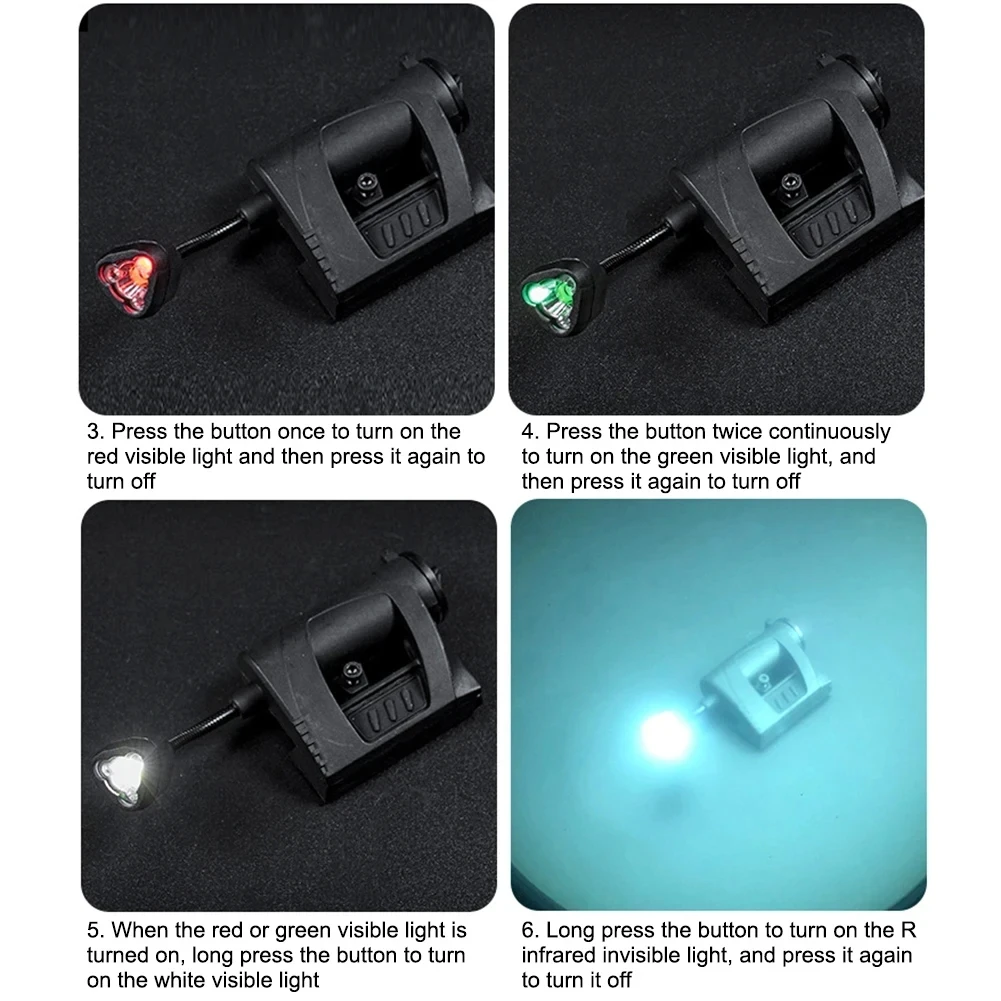 Helmet Light 3 Modes LED Flashlight Outdoor Night Lighting For Laser Hunting Cycling Fishing Helmet Lamp Helmet Light 3 Modes LED Flashlight Outdoor Night Lighting For Laser Hunting Cycling Fishing Helmet Lamp