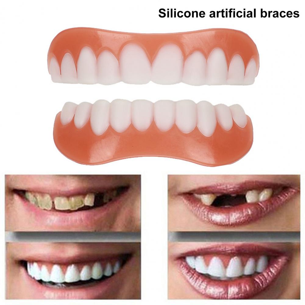 Helpful Fake Teeth Cover No Odor Safest Silicone Freedom to Smile Fake Teeth Cover Cosmetic Teeth Cover Special Helpful Fake Teeth Cover No Odor Safest Silicone Freedom to Smile Fake Teeth Cover Cosmetic Teeth Cover Special