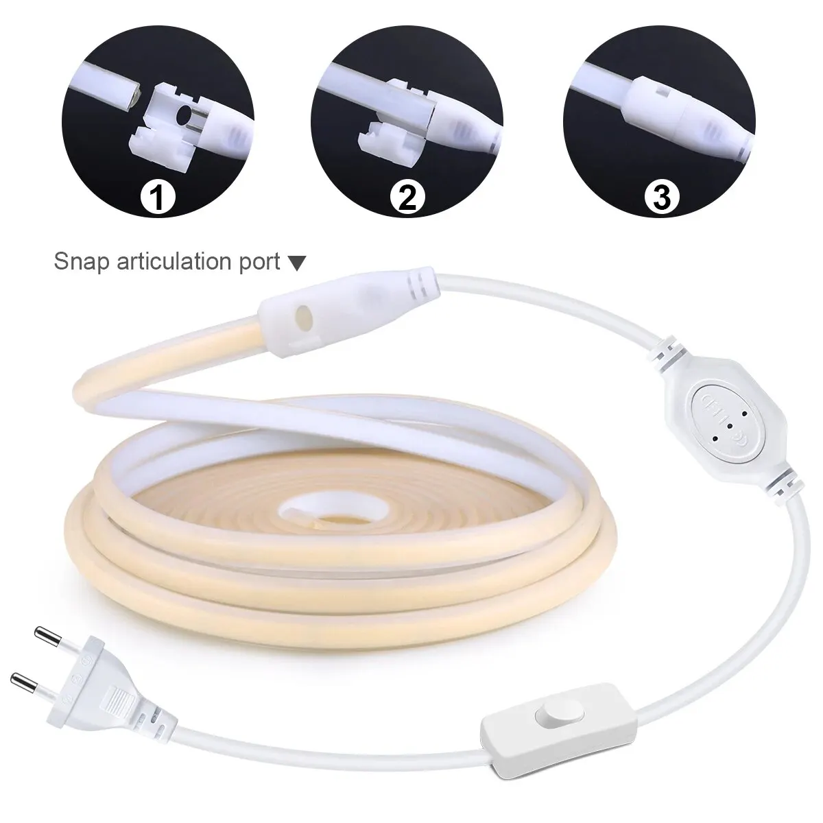 High Bright COB LED Strip Light Neon Tape Kitchen Cabinet Lamp Waterproof Garden Outdoor Background Lamp Room Decoration High Bright COB LED Strip Light Neon Tape Kitchen Cabinet Lamp Waterproof Garden Outdoor Background Lamp Room Decoration