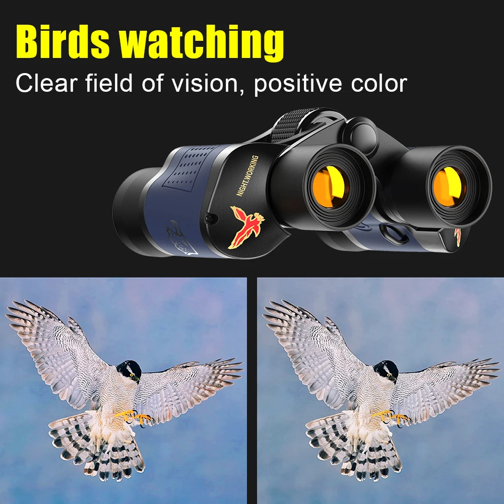 High Clarity Telescope 60X60 Binoculars 3000M Powerful Optical Lens Bak4 Prism Night Vision For Outdoor Hunting Sports