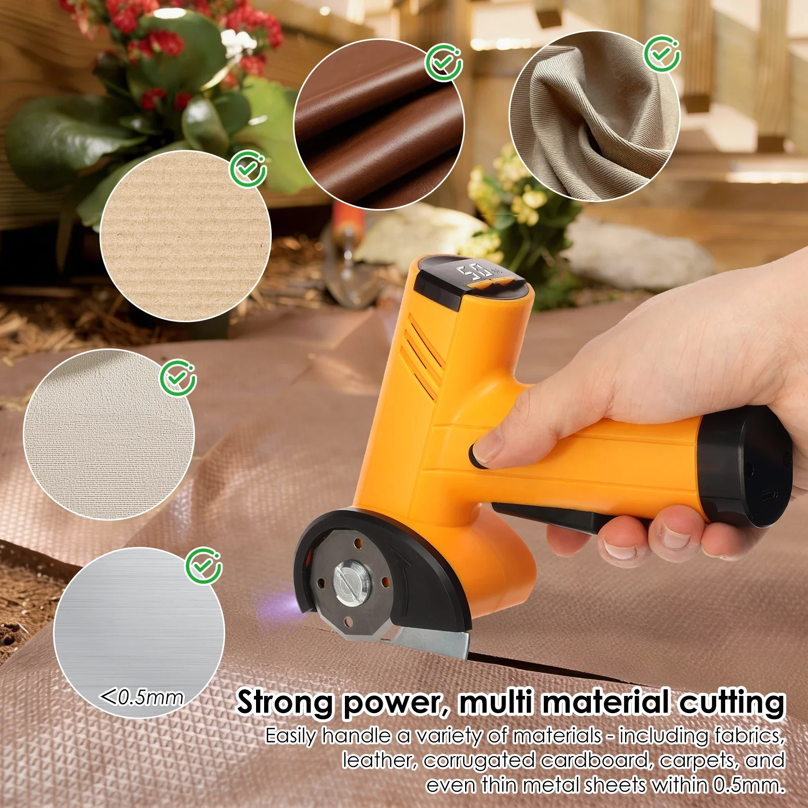 High Cutting Performance Cordless Electric Scissor Safety Protection Rechargeable Cardboard Box Cutter Lightweight High Cutting Performance Cordless Electric Scissor Safety Protection Rechargeable Cardboard Box Cutter Lightweight