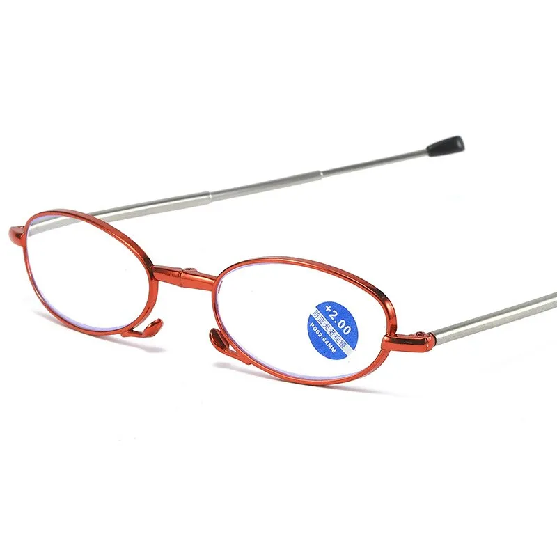 High-definition Reading Glasses Unisex Ultralight Resin Presbyopic Eyeglasses Portable Foldable Vision Care Readers