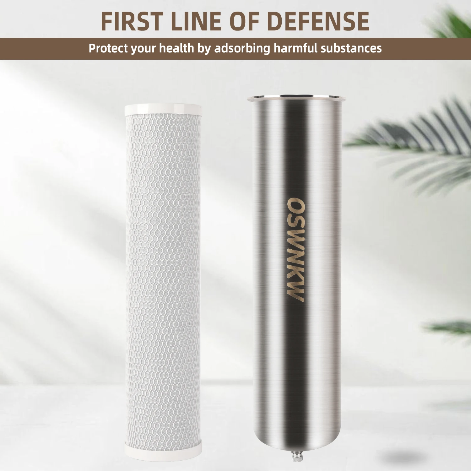 High Flow Water Filter for Whole House High Iodine Coconut Shell CTO Activated Carbon Water Filter