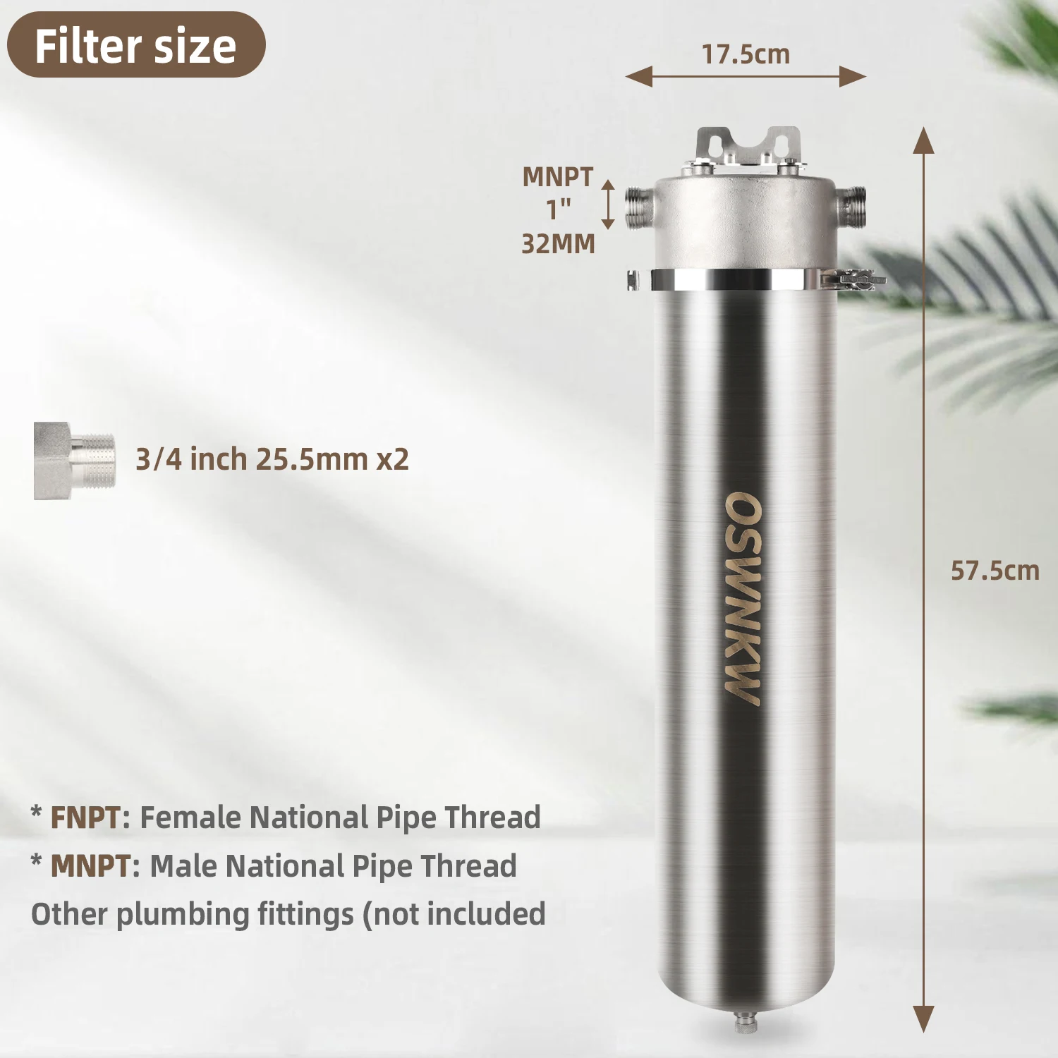 High Flow Water Filter for Whole House High Iodine Coconut Shell CTO Activated Carbon Water Filter