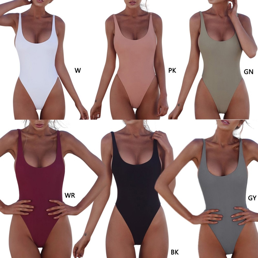 High Leg One Piece Swimsuit Ladies Swimwear High Leg One Piece Swimsuit Ladies Swimwear
