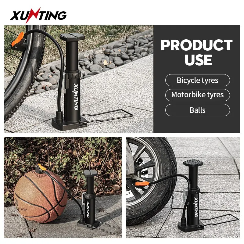 High Pressure Bike Pump AV FV Portable Air Inflator Foot Bicycle MTB Bicycle Pump Bike Accessories