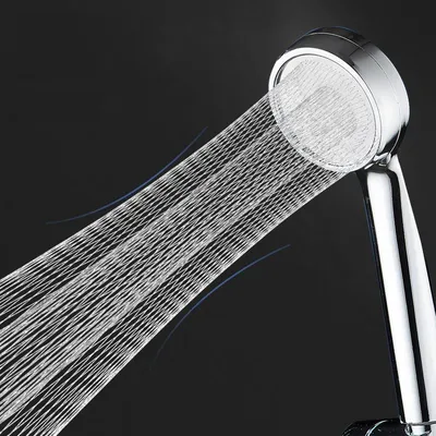High Pressure Water Saving Rainfall Shower Head Bathroom Accessories ABS Chrome Holder Showerhead Bathroom Accessories