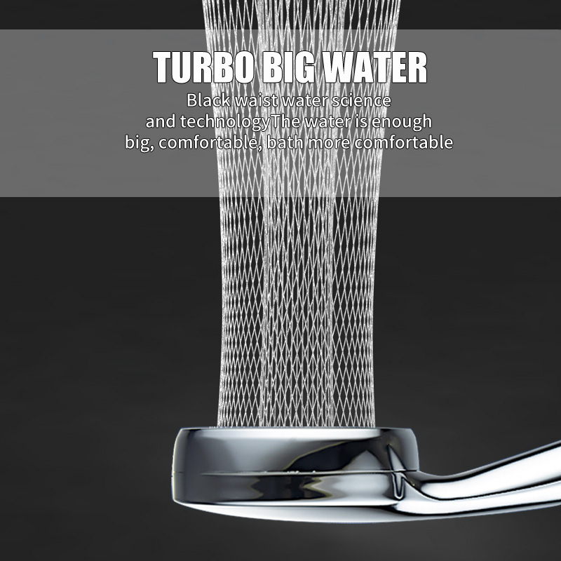 High Pressure Water Saving Rainfall Shower Head Bathroom Accessories ABS Chrome Holder Showerhead Bathroom Accessories