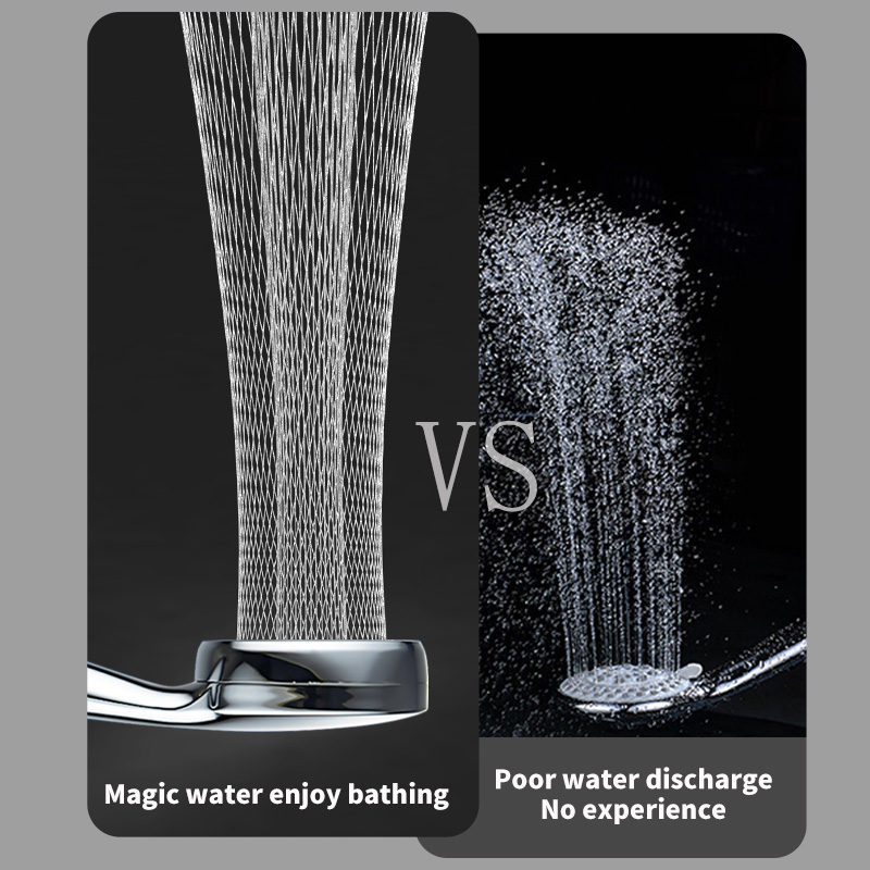High Pressure Water Saving Rainfall Shower Head Bathroom Accessories ABS Chrome Holder Showerhead Bathroom Accessories