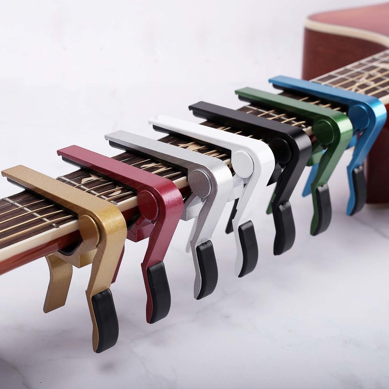 High Quality Aluminium Alloy Metal New Guitar Capo Change Clamp Key Acoustic Classic Guitar Capo For Tone Adjusting