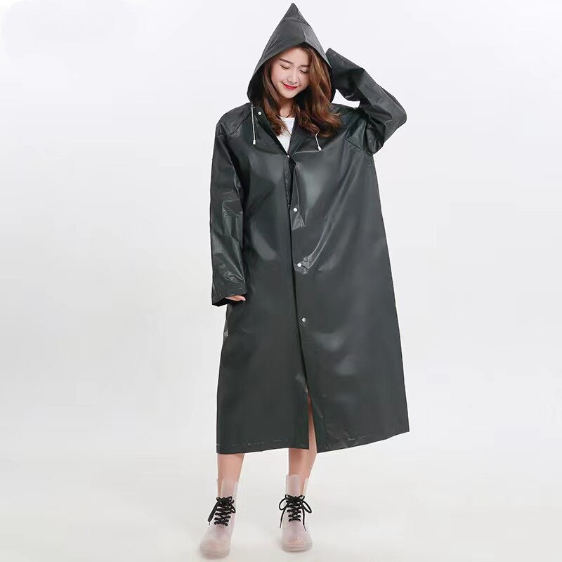 High Quality EVA Unisex Raincoat Thickened Waterproof Rain Coat Women Men Black Camping Waterproof Rainwear Suit High Quality EVA Unisex Raincoat Thickened Waterproof Rain Coat Women Men Black Camping Waterproof Rainwear Suit