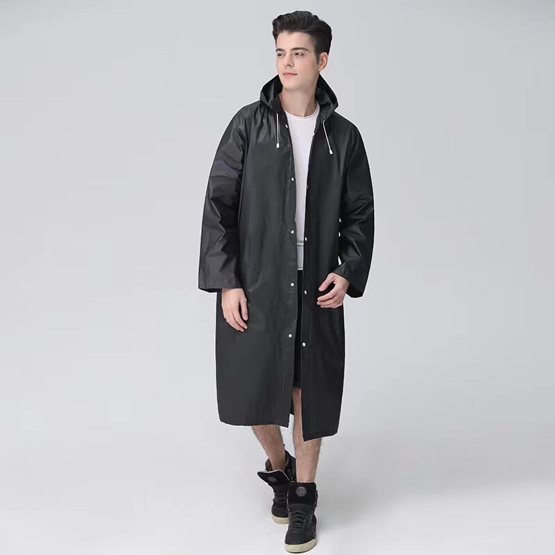High Quality EVA Unisex Raincoat Thickened Waterproof Rain Coat Women Men Black Camping Waterproof Rainwear Suit High Quality EVA Unisex Raincoat Thickened Waterproof Rain Coat Women Men Black Camping Waterproof Rainwear Suit