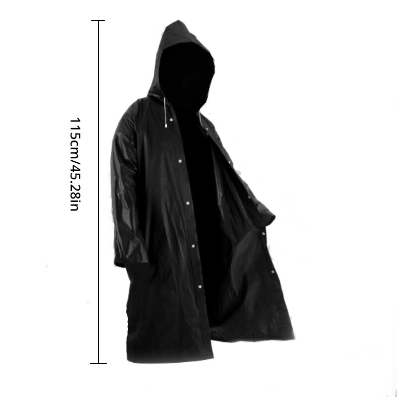 High Quality EVA Unisex Raincoat Thickened Waterproof Rain Coat Women Men Black Camping Waterproof Rainwear Suit High Quality EVA Unisex Raincoat Thickened Waterproof Rain Coat Women Men Black Camping Waterproof Rainwear Suit