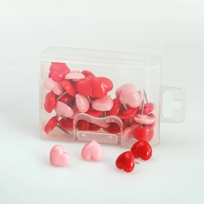 High Quality Heart Push Pins (50 pcs)
